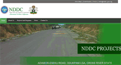 Desktop Screenshot of nddc.gov.ng